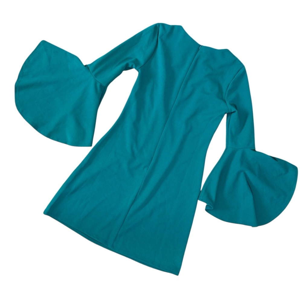 Envy Teal Bell Sleeve Dress NWT - Picture 6 of 8